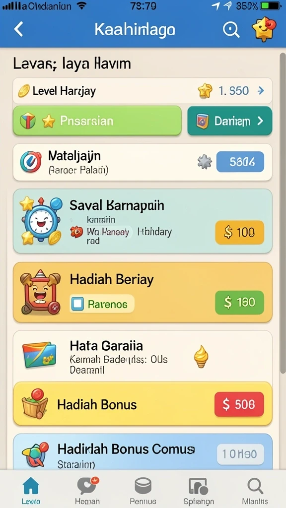 Tangkapan layar permainan 5ZK dengan karakter utama.