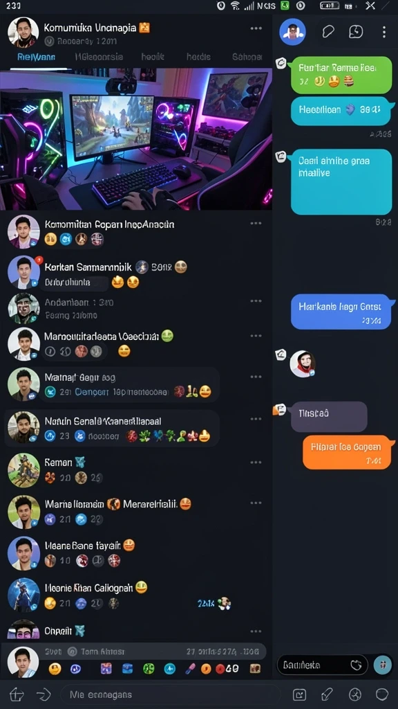Screenshot menampilkan antarmuka permainan yang menarik.
