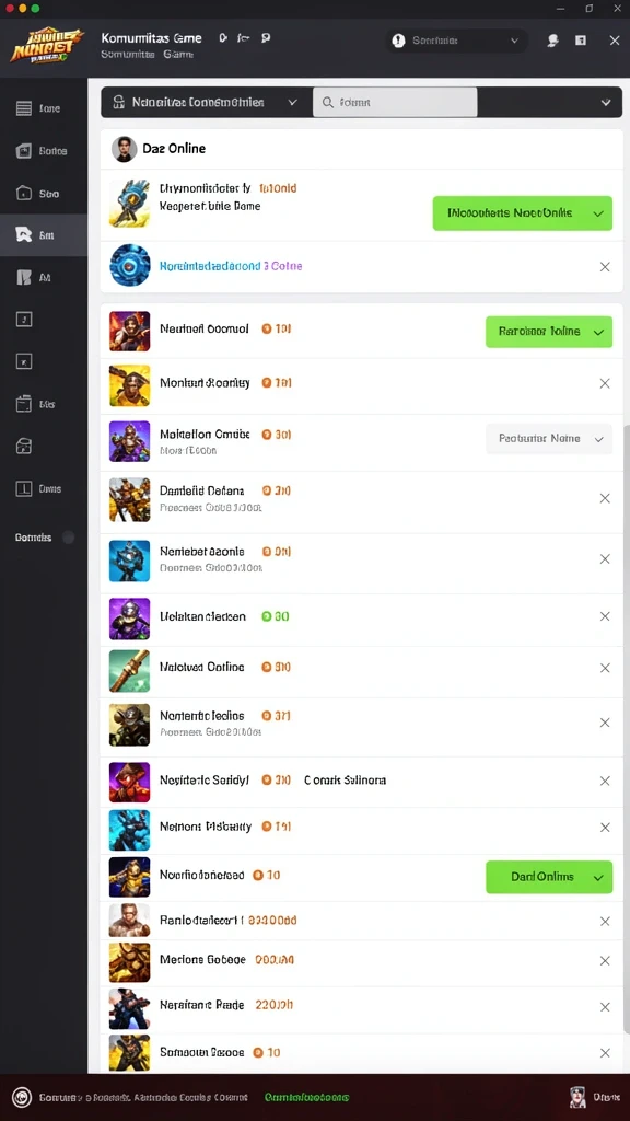 Tampilan menarik dari menu utama 8278SLOTS.