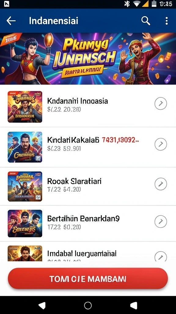 Grafik yang menakjubkan dengan warna yang cerah.