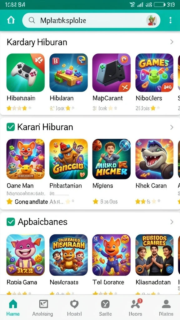 Tampilan antarmuka pengguna yang menarik.