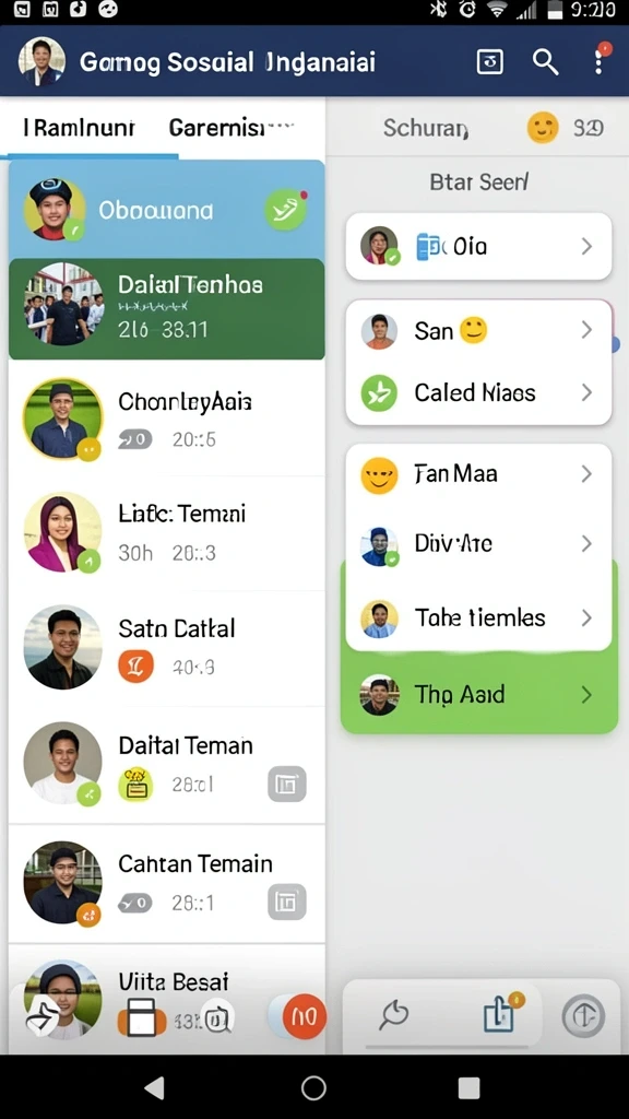 Tampilan awal yang menarik dan user-friendly.