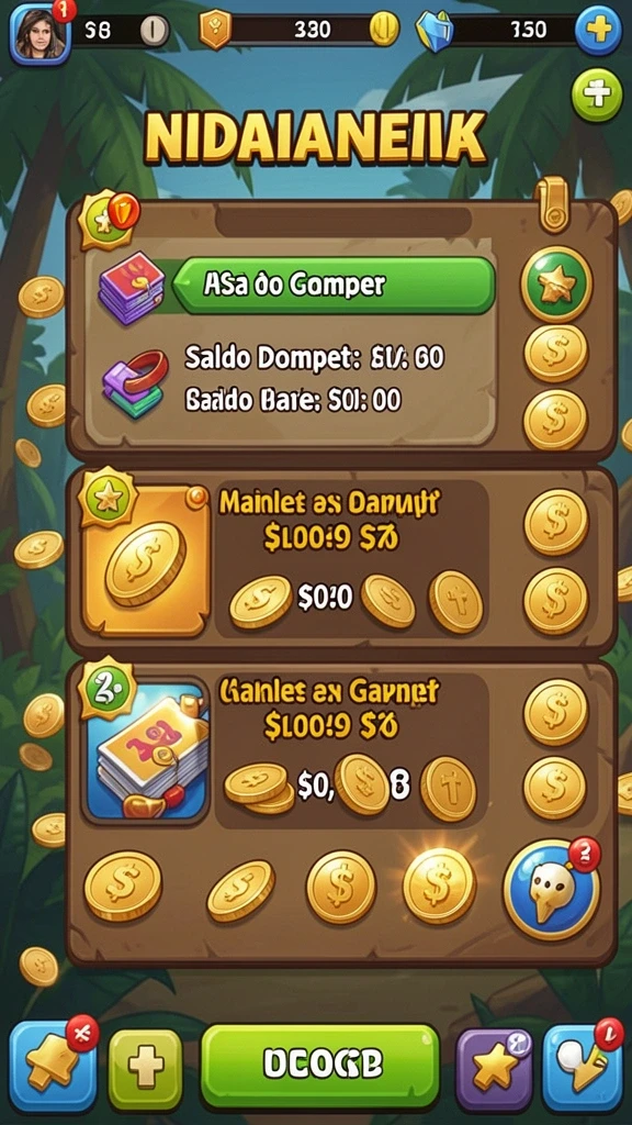 Tampilan menu utama yang intuitif dan mudah dinavigasi.