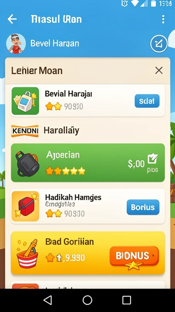 Tampilan antarmuka yang ramah pengguna.