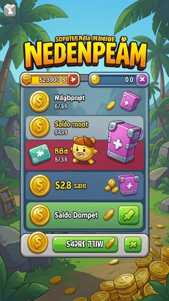 Tampilan karakter dalam game yang menarik.