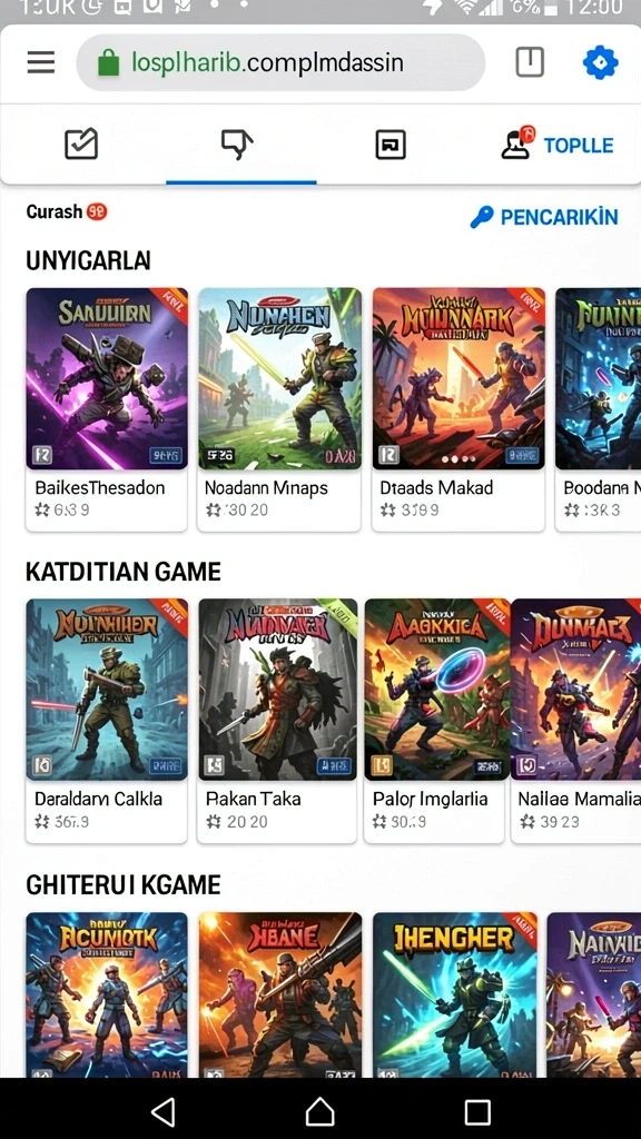 Fitur tantangan harian yang membuat permainan semakin menarik.