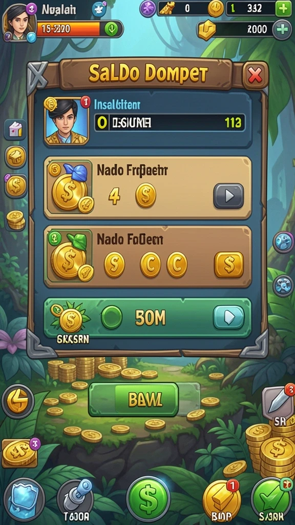 Screenshot menunjukkan karakter utama dalam aksi melawan musuh.