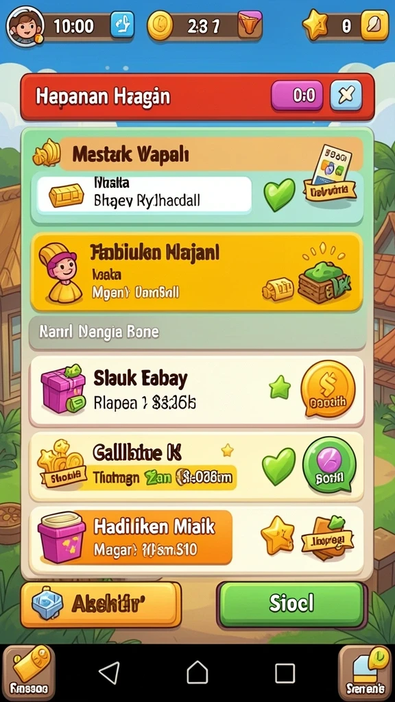Level yang menantang dengan desain ubin yang unik.