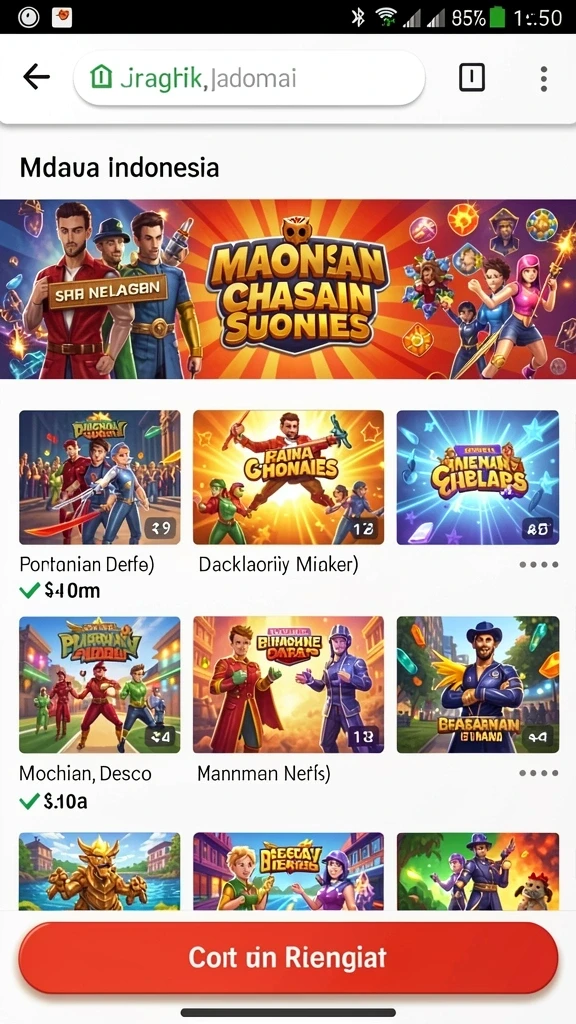 Tangkapan layar menunjukkan fitur multiplayer yang seru.