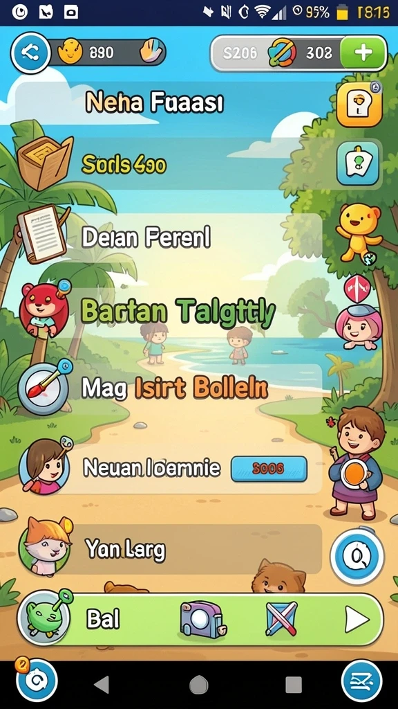 Tampilan awal permainan yang menarik.