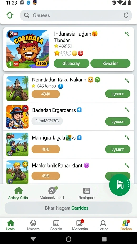 Tampilan antarmuka yang bersih dan modern.