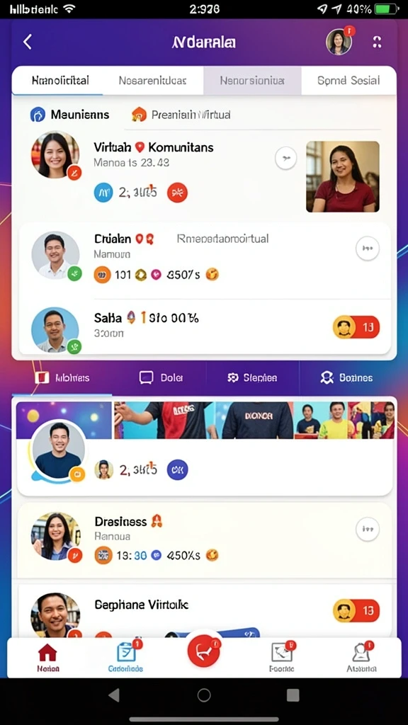 Komunitas aktif yang mendukung dan menyenangkan.