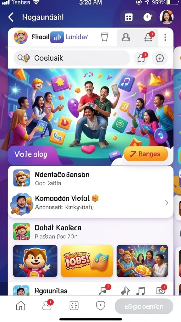 Komunitas aktif yang mendukung interaksi antar pemain.