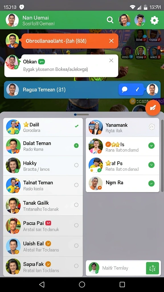 Fitur turnamen yang memungkinkan permainan multiplayer.