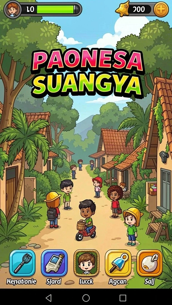 Screenshot menampilkan antarmuka permainan yang menarik.