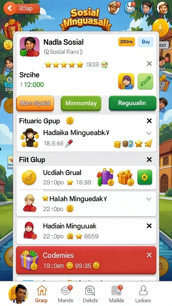 Level menantang yang penuh dengan rintangan.