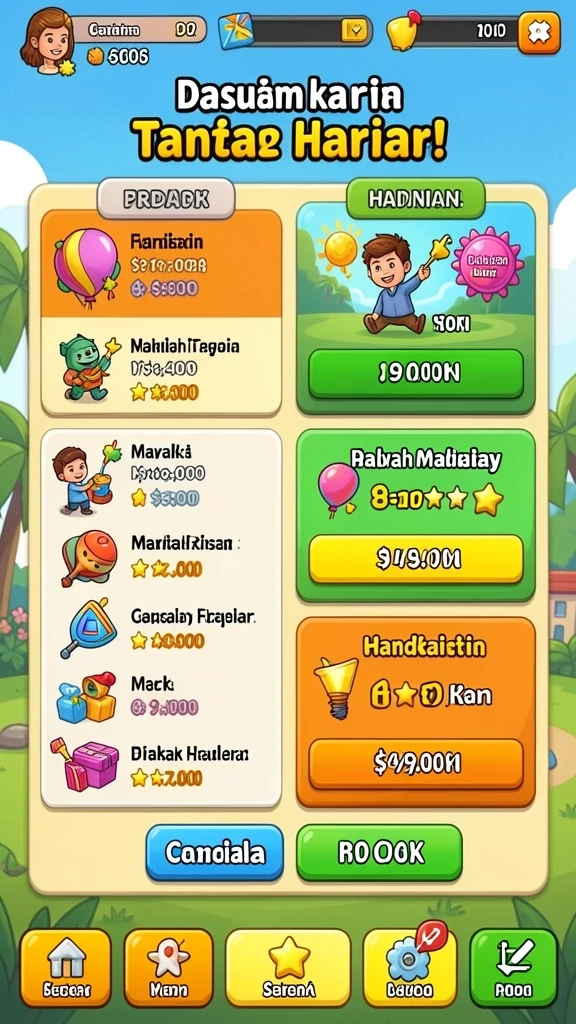 Beragam misi menantang yang harus diselesaikan.