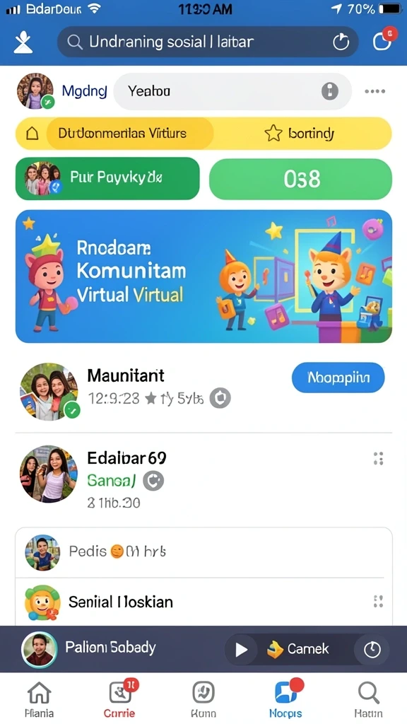 Momen seru dalam mode multiplayer SAND77.
