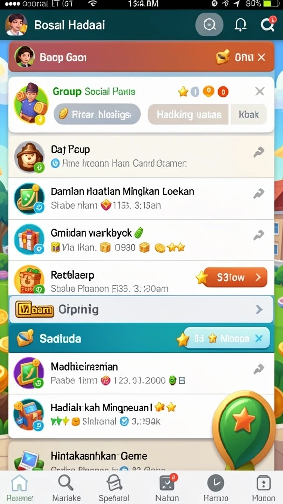 Tangkapan layar memperlihatkan bonus harian yang ditawarkan.
