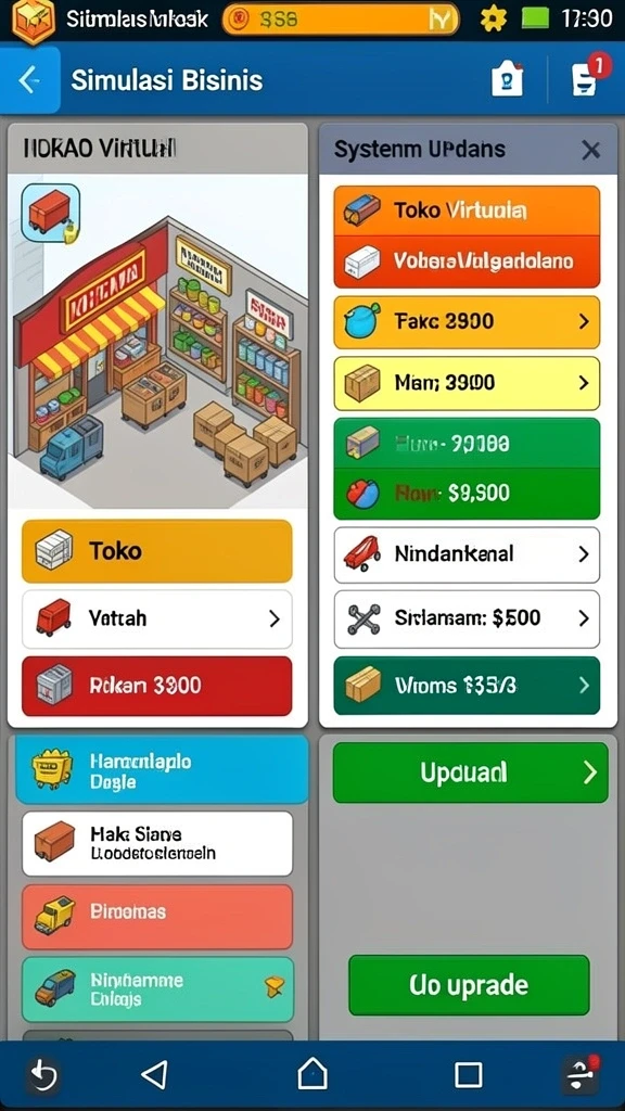 Tangkapan layar menunjukkan kemajuan level yang berhasil dicapai.